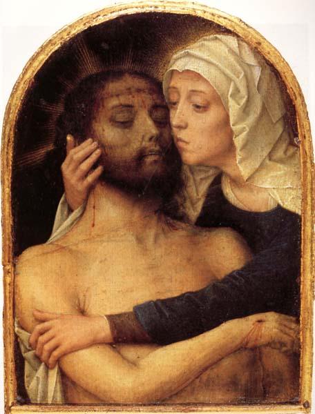 Gerard David The Virgin Embracing the Dead Christ